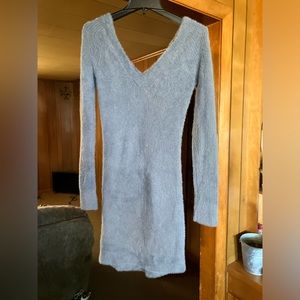 NWT Abercrombie and Fitch cozy sweater dress, gray, size small